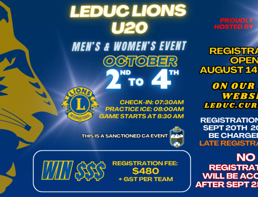 Leduc Lions U20 Men’s & Women’s Event