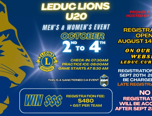 Leduc Lions U20 Men’s & Women’s Event