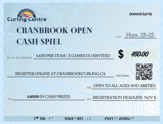Cranbrook Open CashSpiel