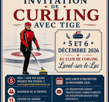 Tournoi Invitation de curling avec Tige – Laval-sur-le-Lac