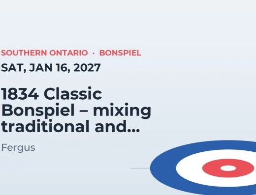 1834 Classic Bonspiel – mixing traditional and doubles curling! – Fergus