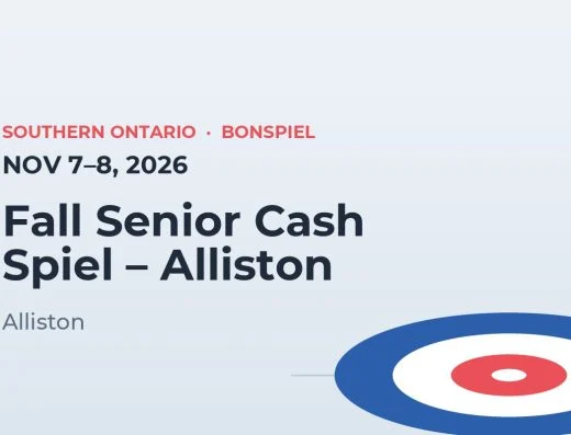 Fall Senior Cash Spiel – Alliston