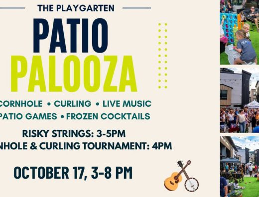 The PlayGarten Patio Palooza: Cornhole & Curling Tournament + Live Music by Risky Strings
