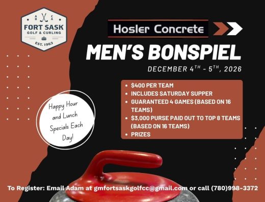 2nd Annual Hosler Concrete Men’s Bonspiel