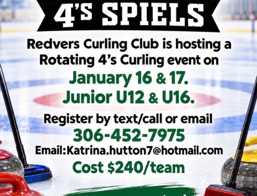 Rotating 4’s Junior Event Redvers Curling Club