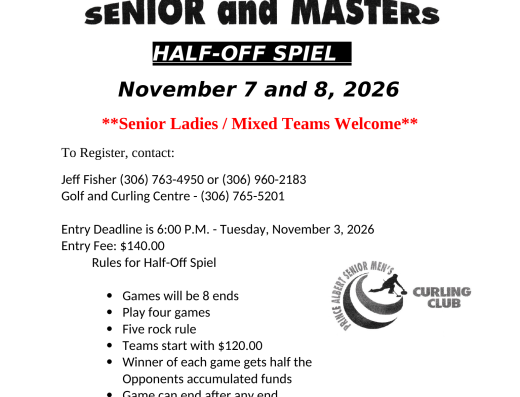 Senior & Master Half Off Spiel