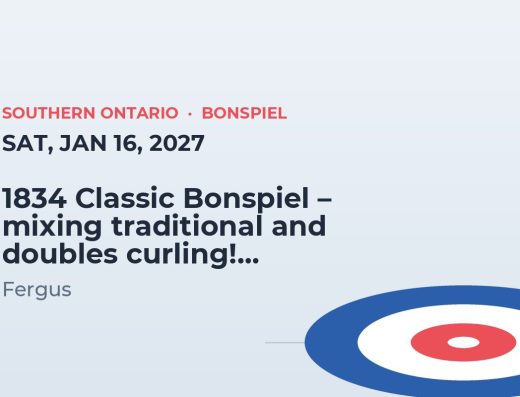 1834 Classic Bonspiel – mixing traditional and doubles curling! – Fergus