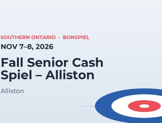 Fall Senior Cash Spiel – Alliston