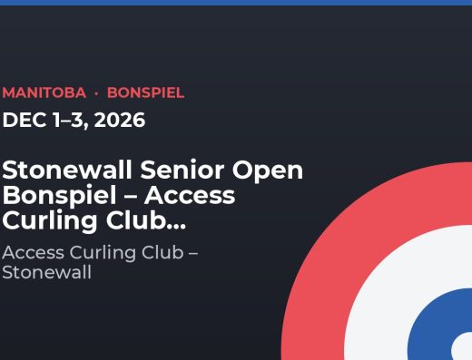 Stonewall Senior Open Bonspiel – Access Curling Club – Stonewall