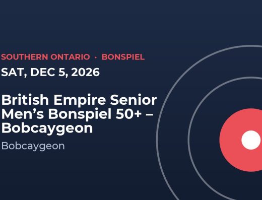 British Empire Senior Men’s Bonspiel 50+ – Bobcaygeon