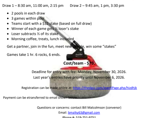 Two Person Stick Bonspiel – Dundas Granite